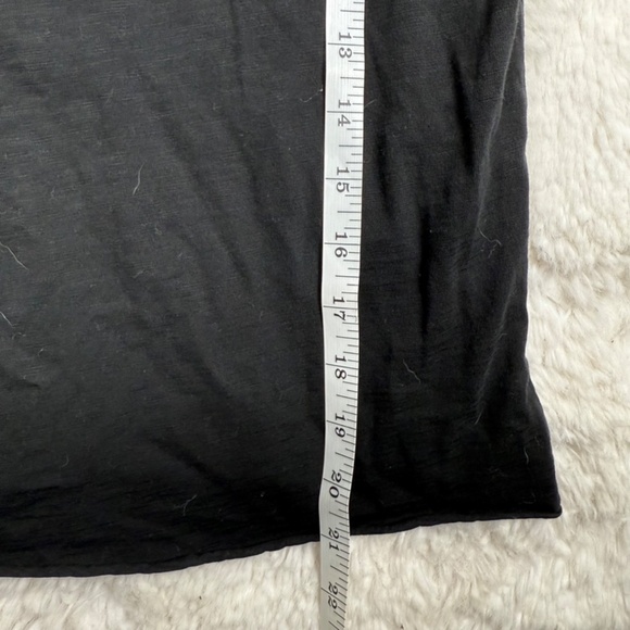 NSF Made in USA Cotton Chloe Fitted Raglan Muscle T-Shirt Black Medium - Picture 4 of 7